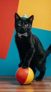 خلفيات قطط سوداء تضحك