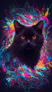 خلفيات قطط سوداء عالية الوضوح