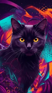 خلفيات قطط سوداء عالية الوضوح