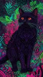 خلفيات قطط سوداء عالية الوضوح