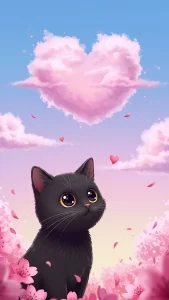 خلفيات قطط سوداء كرتون