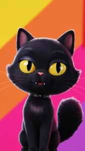 خلفيات قطط سوداء كرتون