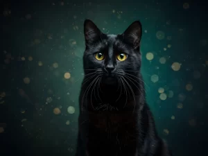 خلفيات قطط سوداء كيوت للأيباد واللابتوب