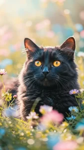 خلفيات قطط سوداء كيوت للايفون