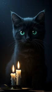 خلفيات قطط سوداء كيوت للايفون
