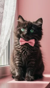 خلفيات قطط سوداء كيوت للبنات