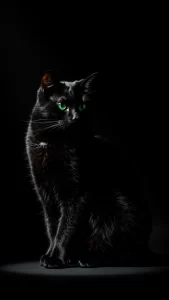 خلفيات قطط سوداء كيوت للواتساب