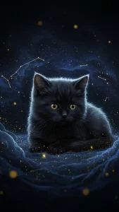 خلفيات قطط سوداء كيوت للواتساب