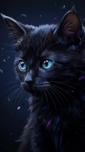 خلفيات قطط سوداء كيوت للواتساب