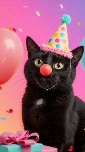 خلفيات قطط سوداء مضحكه