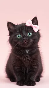 خلفيات قطط سوداء ناعمة