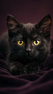 خلفيات قطط صغيرة سوداء كيوت