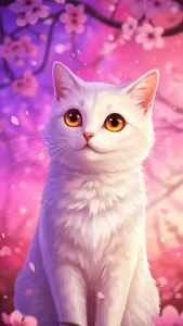 خلفيات قطط كيوت أنمي