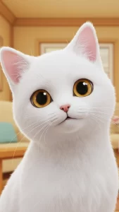 خلفية قطة كرتونية مضحكة