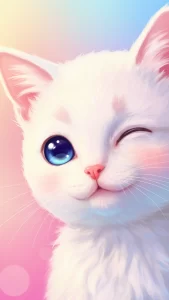 خلفية قطة كرتونية