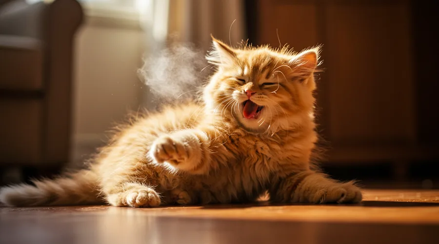 عطس القطط الصغيرة