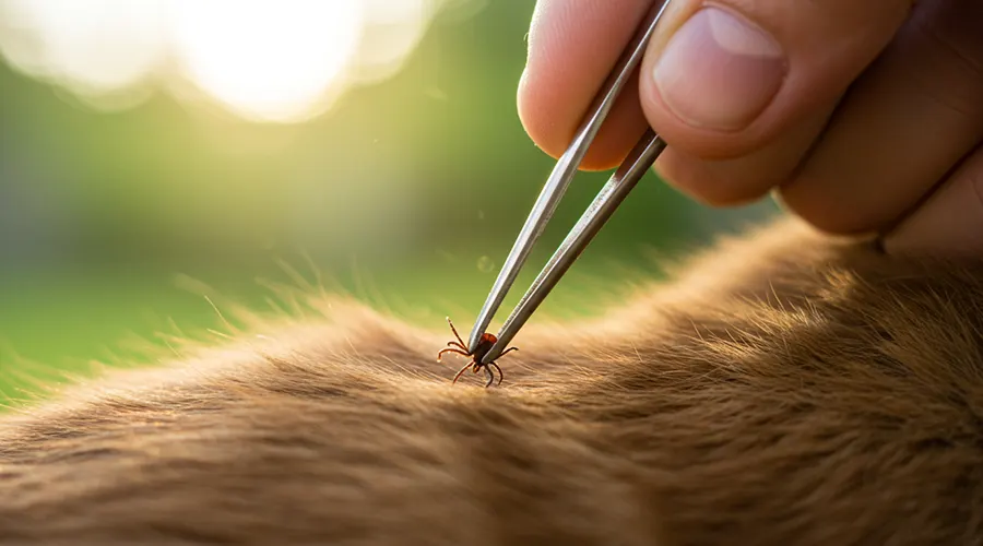 علاج القراد في القطط