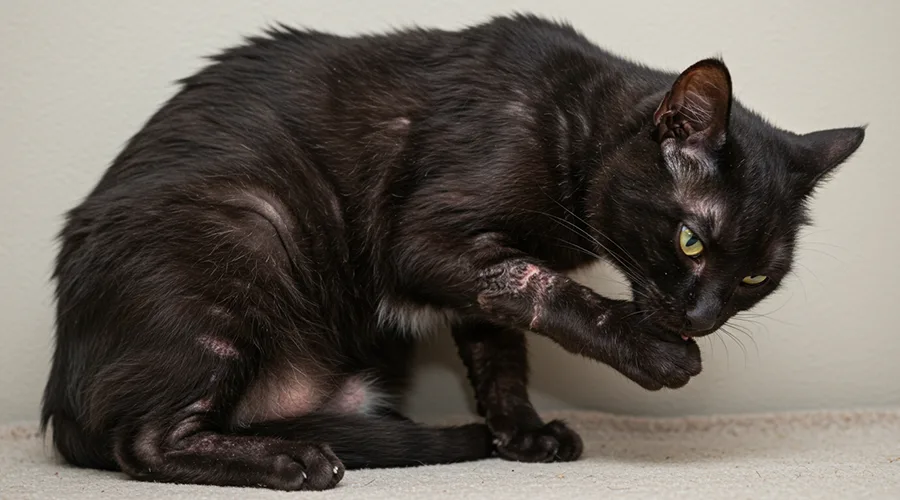 علاج فطريات القطط بالخل