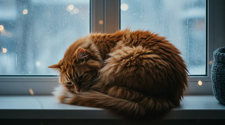 علامات تدل أن قطتك تشعر بالبرد