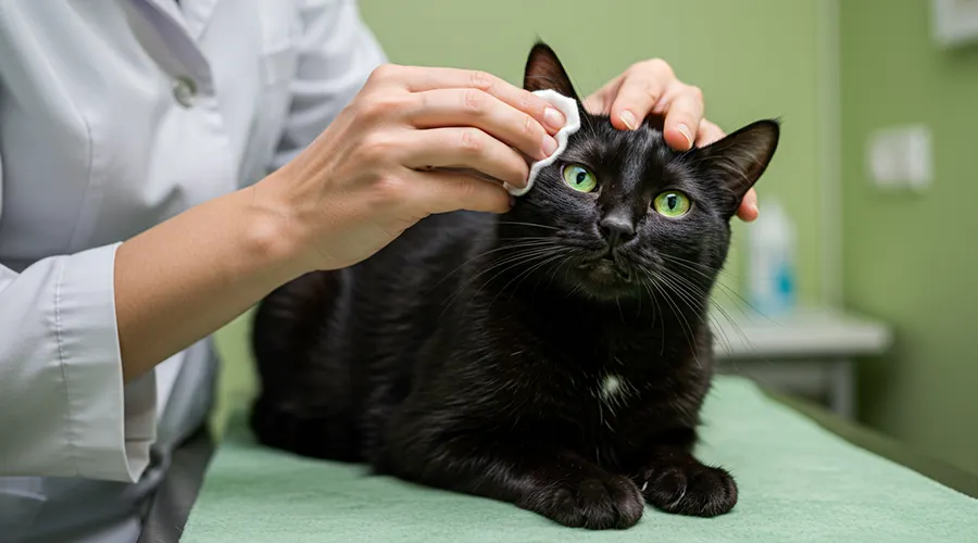 كيفية تنظيف عيون القط بأمان