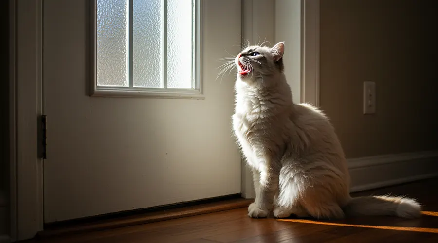 كيف تتعامل مع مواء القط عند الباب؟