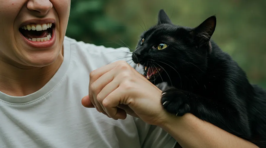 ماذا أفعل بعد عضة القطة؟