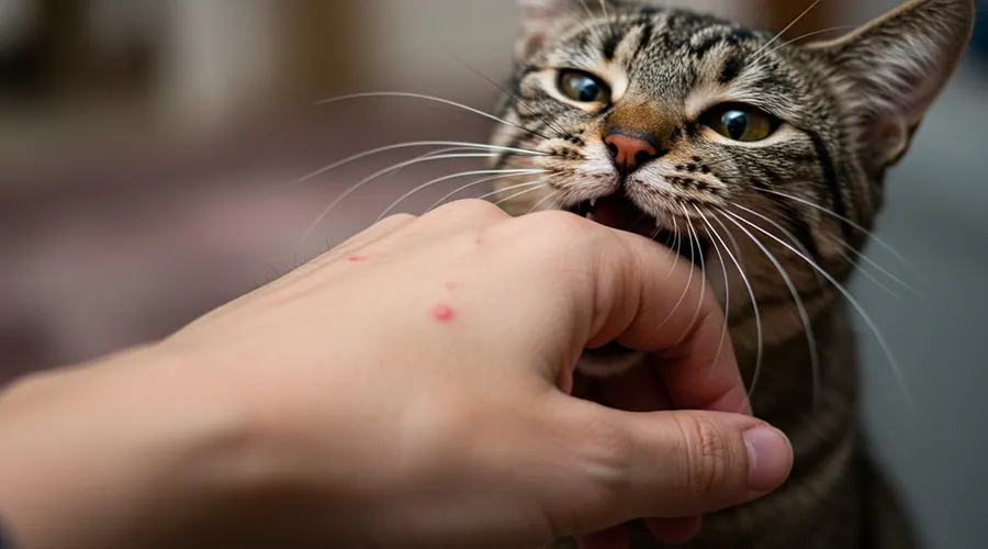 متى تظهر أعراض عضة القطة؟