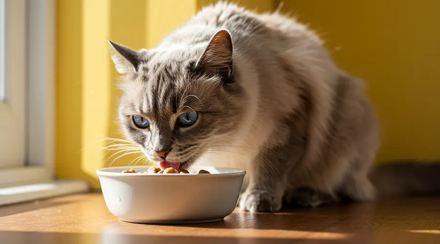 وجبات القطط اليومية