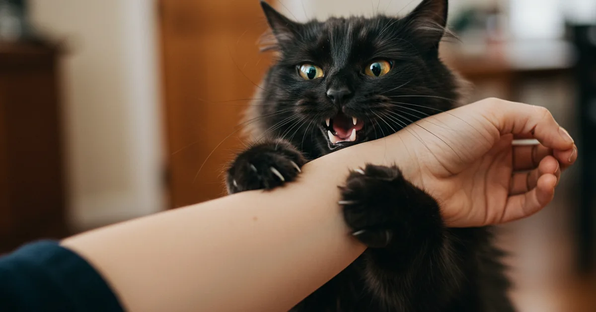 عضة القطة كيف تتعامل معها ومتى تذهب للطبيب؟