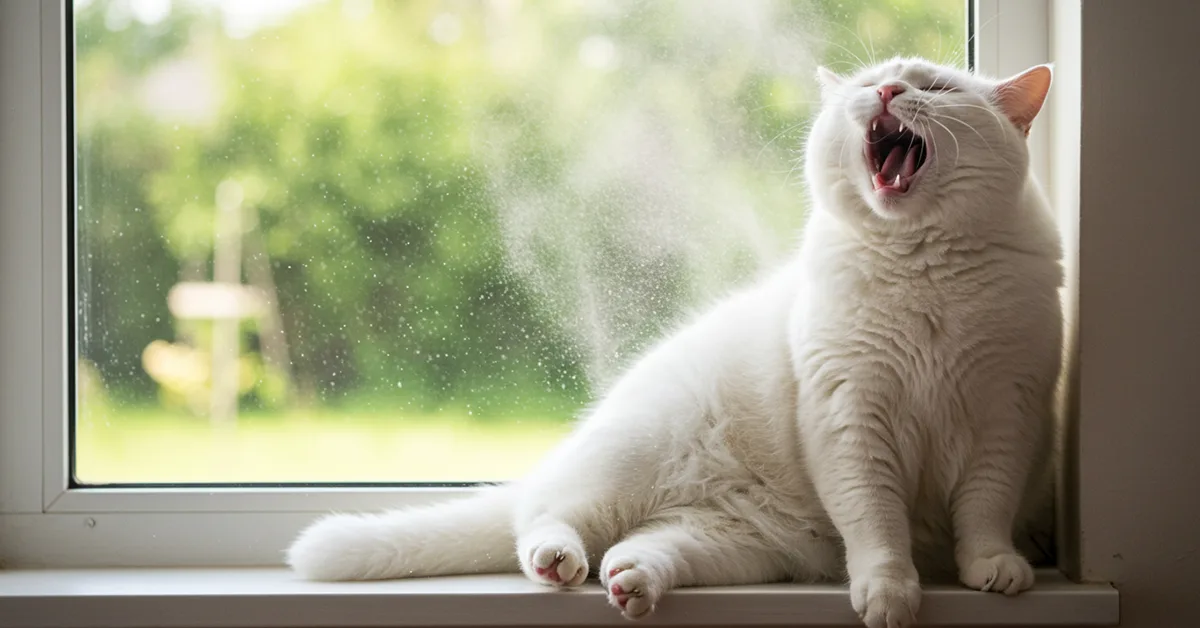 عطس القطط الأسباب، الأعراض، وهل هو أمر طبيعي أم يستدعي القلق؟