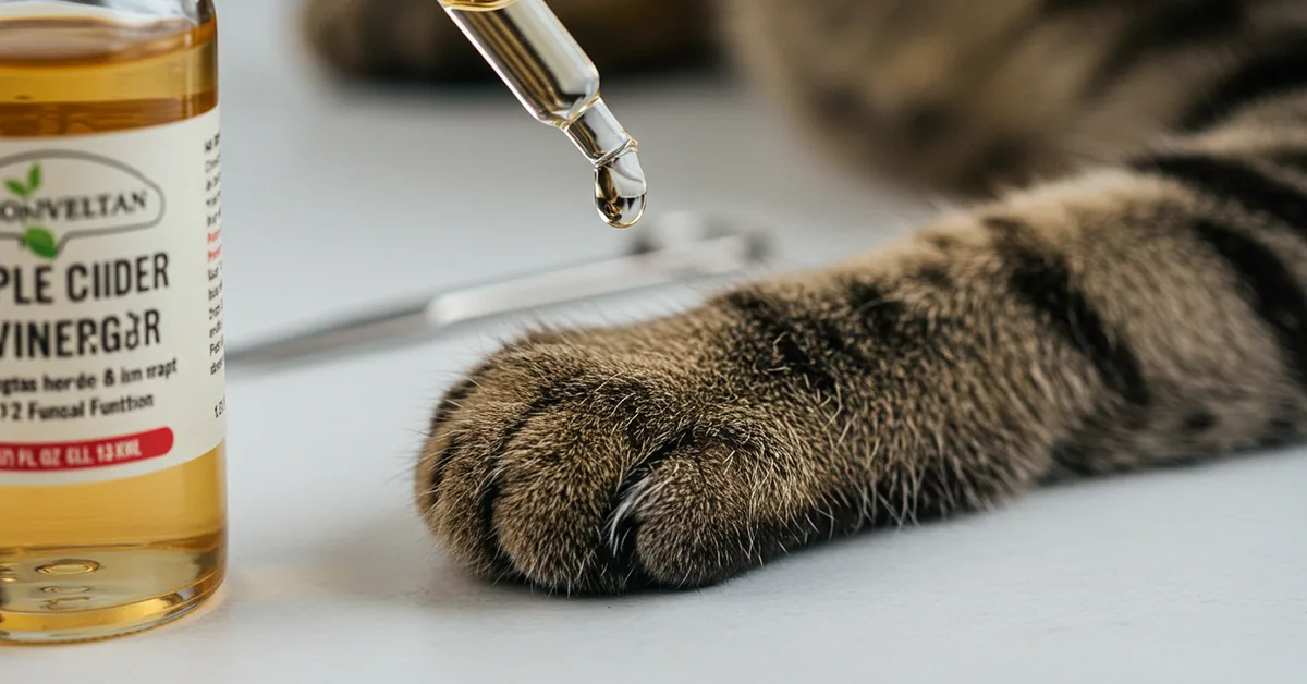 علاج فطريات القطط بالخل و هل هو فعّال وآمن حقًا؟