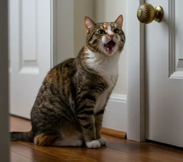 مواء القط عند الباب 7 أسباب شائعة لا يعرفها الكثيرون