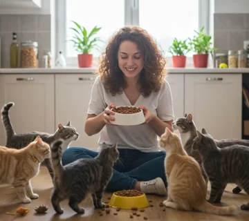 وجبات القطط جدول مثالي للتغذية حسب عمر قطك