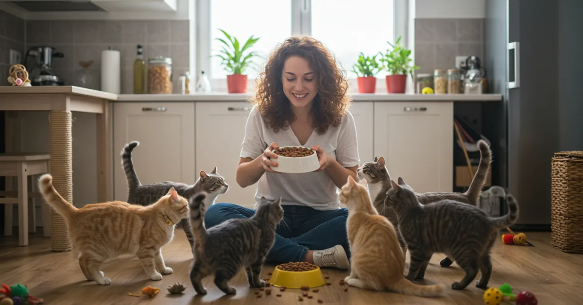 وجبات القطط جدول مثالي للتغذية حسب عمر قطك