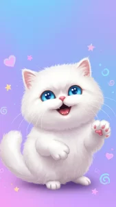 خلفيات أطفال برسوم قطط شيرازي