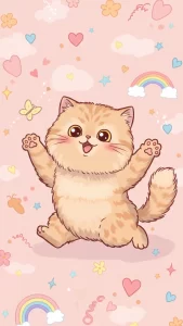 خلفيات أطفال برسوم قطط شيرازي