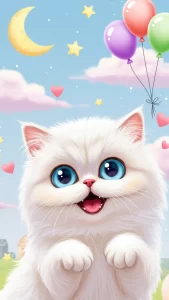 خلفيات أطفال برسوم قطط شيرازي