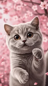 خلفيات أنمي كيوت لقطط بريطاني