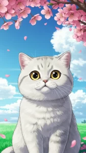 خلفيات أنمي كيوت لقطط بريطاني