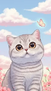 خلفيات أنمي كيوت لقطط بريطاني