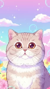 خلفيات أنمي كيوت لقطط بريطاني