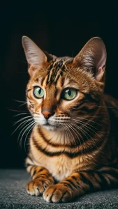 خلفيات داكنة لقطط البنغال