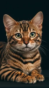 خلفيات داكنة لقطط البنغال