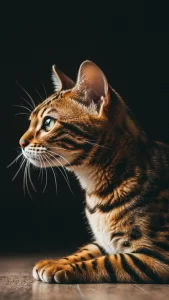 خلفيات داكنة لقطط البنغال