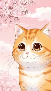 خلفيات رقمية لقطة برتقالية بأسلوب مانغا