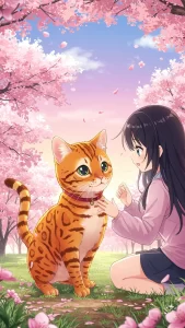 خلفيات شخصيات كرتونية مع قطط بنغالية