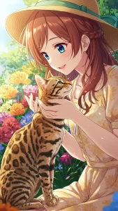 خلفيات شخصيات كرتونية مع قطط بنغالية