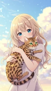 خلفيات شخصيات كرتونية مع قطط بنغالية