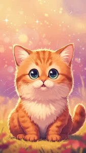 خلفيات قطط أنمي لطيفة للأطفال