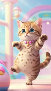 خلفيات قطط أنمي لطيفة للأطفال